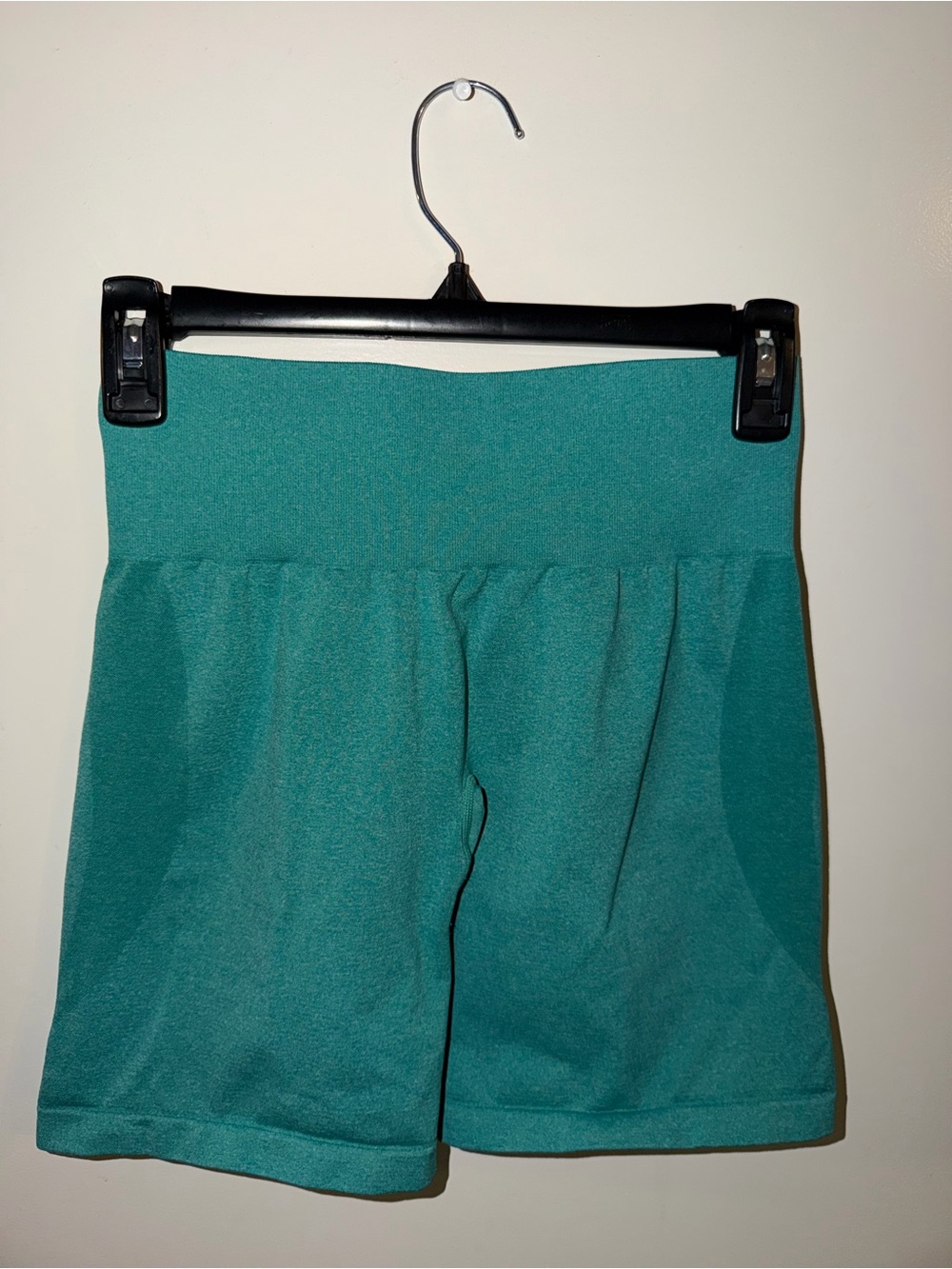 Teal Women's High-Waist Athletic Shorts